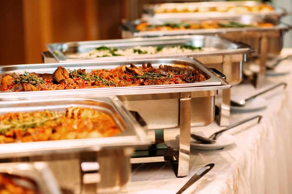 catering food wedding event table