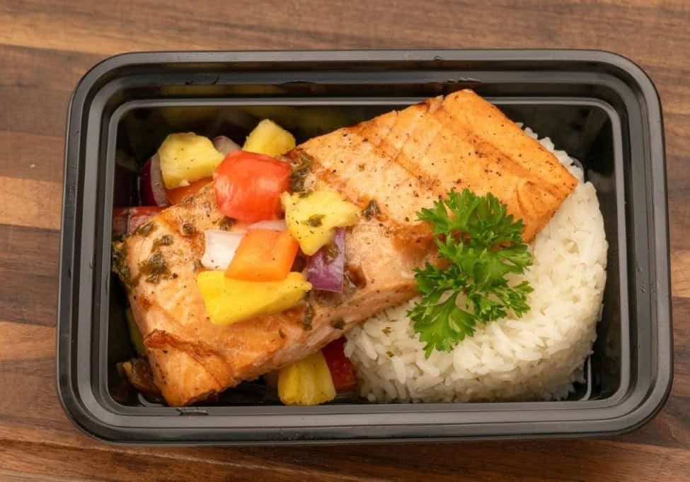 salmon with summer salsa